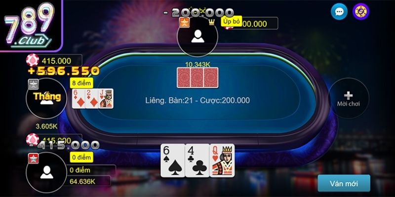 Liêng 789Club, Nhịp Ván Chơi Nhanh Thử Thách Bản Lĩnh 3 Biết dừng đúng lúc