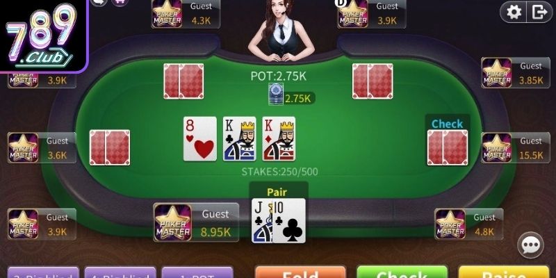 Các giai đoạn cược then chốt trong ván poker 789Club